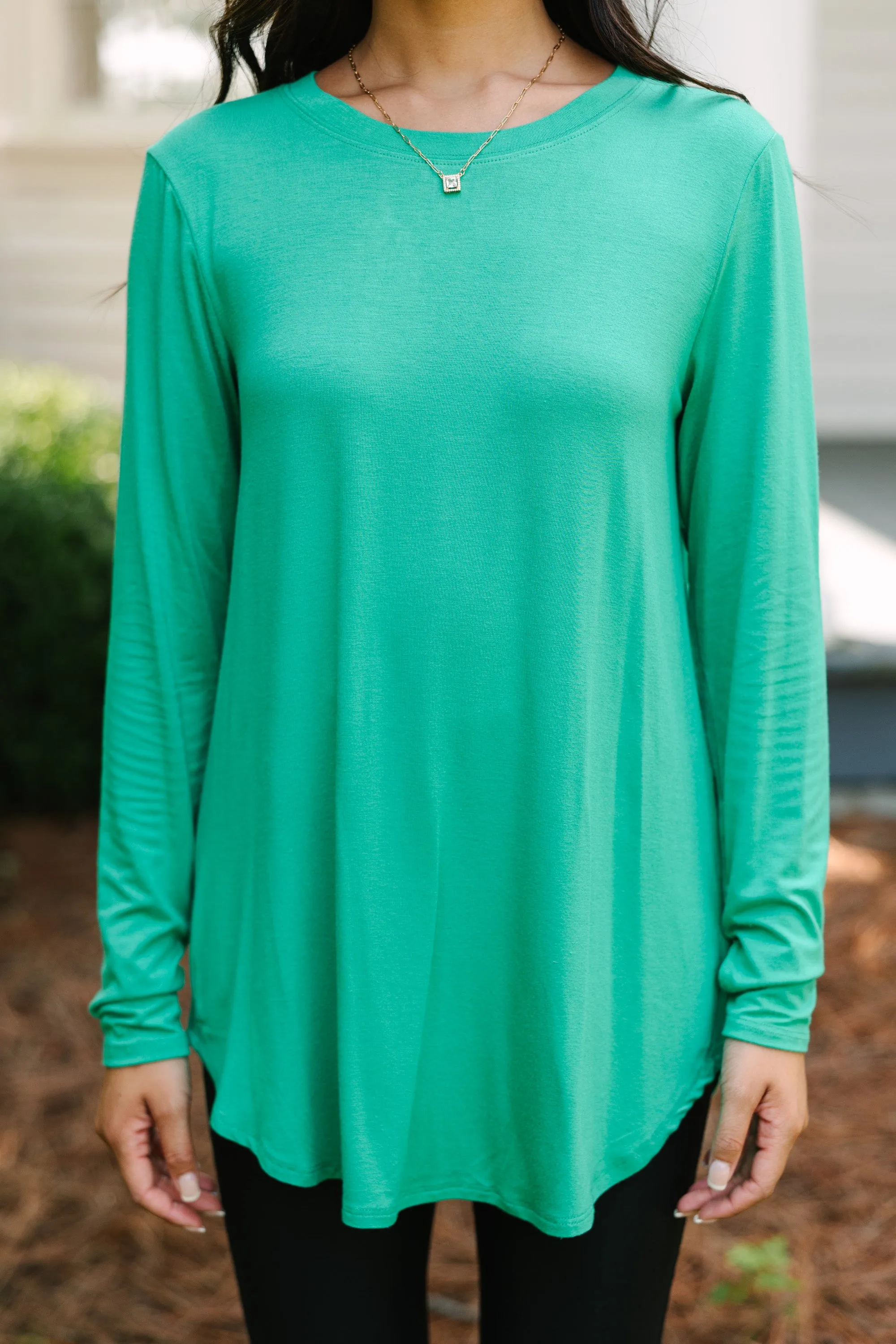 Won't Let You Down Kelly Green Classic Top